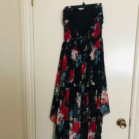 Parisian High-low Strapless sun dress - Picture 6 of 6